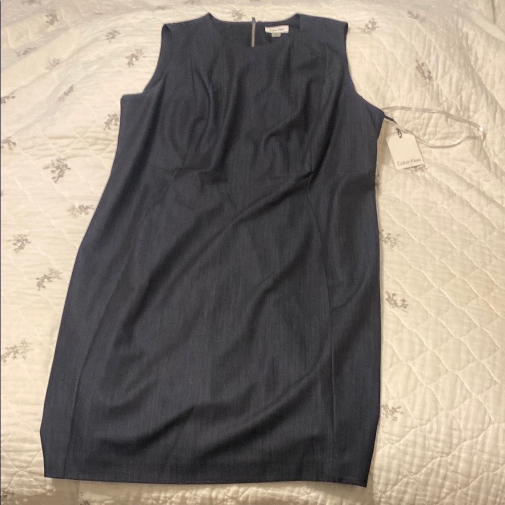 Calvin Klein Women's Navy Midi Dress